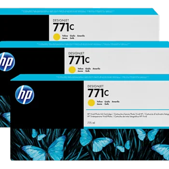 Pack de 3 Cartouches HP Designjet 771C Jaune 775 ML (b6y34a)