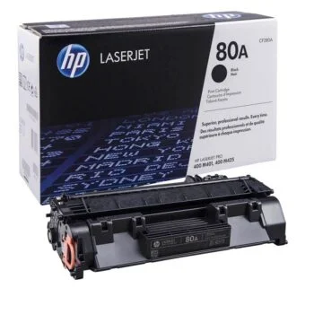 Toner Laserjet HP 80A Noir Original (CF280A)