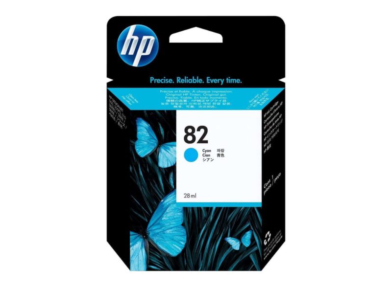 Cartouche Hp Designjet 82 Cyan 28 Ml (Ch566A)