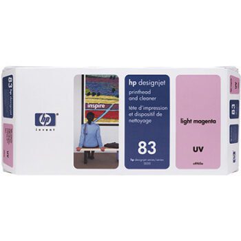 Tête d’impression UV HP 83 magenta clair DesignJet et nettoyeur de tête d’impression (C4965A)