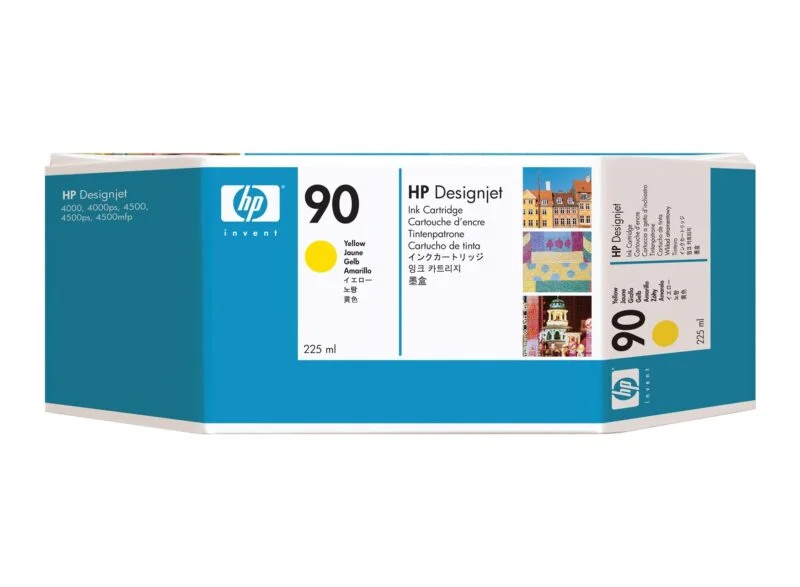 Cartouche Hp Designjet 90 Jaune 225 Ml (C5064A)