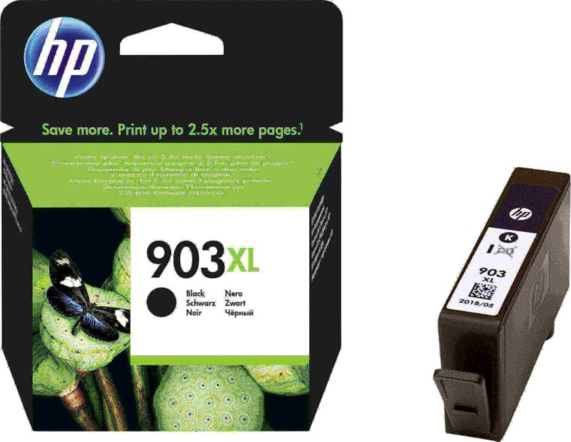 Cartouche D’encre Hp 903Xl Noir Grande Capacité Authentique (T6M15Ae)