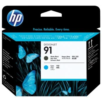 Tête d'impression HP 91 Noir Mat et Cyan (C9460A)