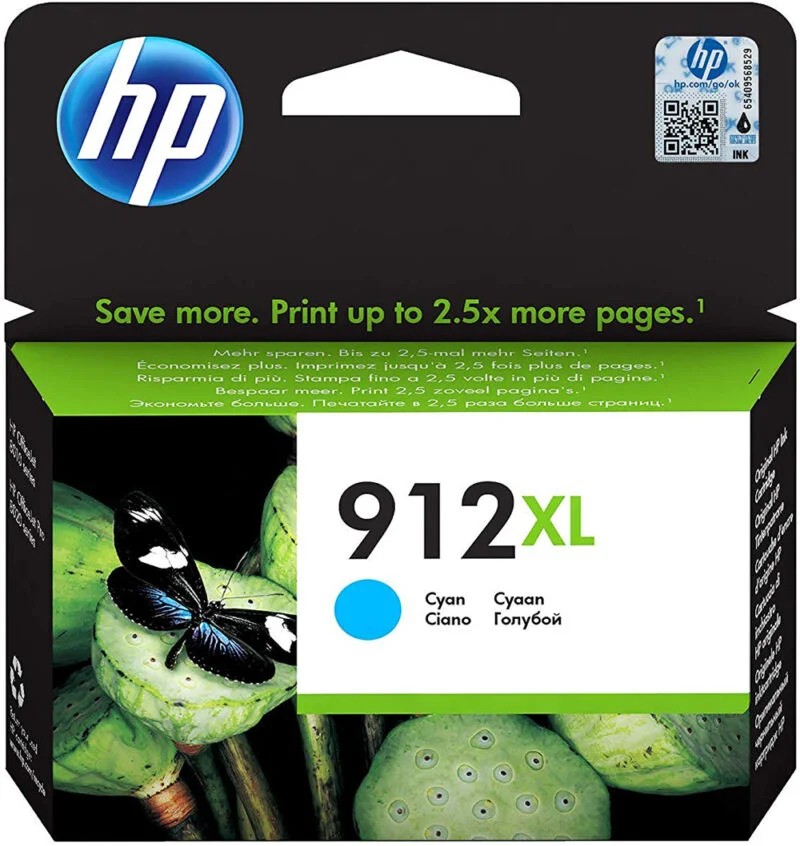 Cartouche Hp 912 Xl Cyan (3Yl81Ae)