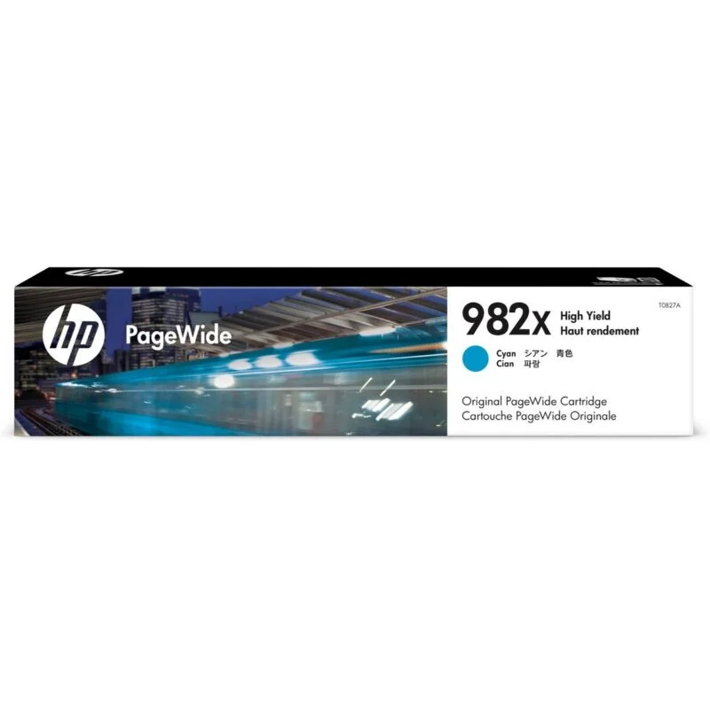 Cartouche Hp 982X Cyan Pagewide À Haut Rendement Authentique (T0B27A)