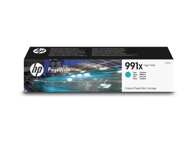 Cartouche d’encre cyan PageWide HP 991X grande capacité authentique (M0J90AE)