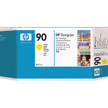 Cartouche D’encre HP Designjet 90 Jaune 400 ML (C5065A)