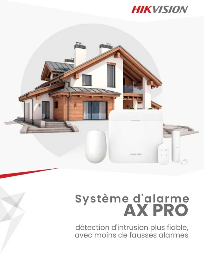 Kit Alarme HIKVISION AX Pro – 64 zones – 433Mhz