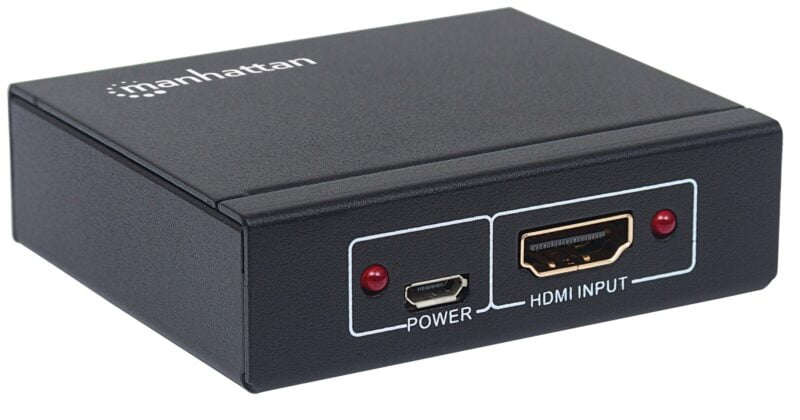 Splitter 2 Port Hdmi 4K Alimentation Usb Manhattan – Image 2