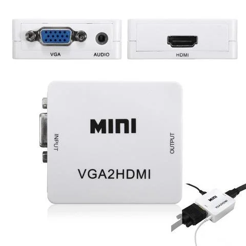 Sortie VGA vers HDMI 1080P - Adaptateur de convertisseur de câble
