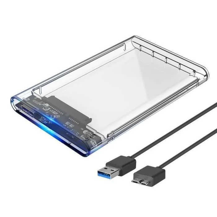 Boîtier Disque Dur Externe adaptateur 2.5  SATA USB 3.0 Pour HDD