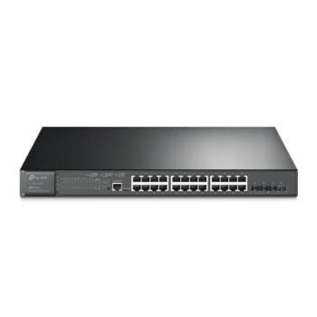 Switch administrable JetStream 24 ports PoE+ Gigabit et 4 ports 10GE SFP+ L2+