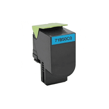 Toner Laser Adaptable Lexmark Cyan 71B50C0