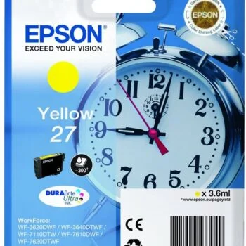 Cartouche Jet D’encre Epson 27 Jaune Original