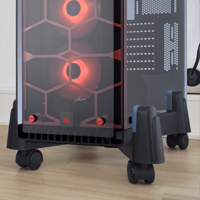 Support PC de Bureau Ajustable avec Roulettes NGS – Image 3