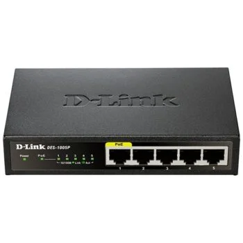 Switch D-Link DES-1005p 5 ports fast Ethernet – 1 port PoE, 802.3x, 802.1p