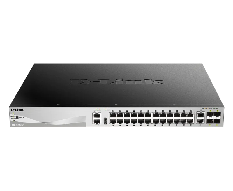 Switch D-Link 24 Ports Poe &Amp; Ports 10G Base-T & 4 Sfp