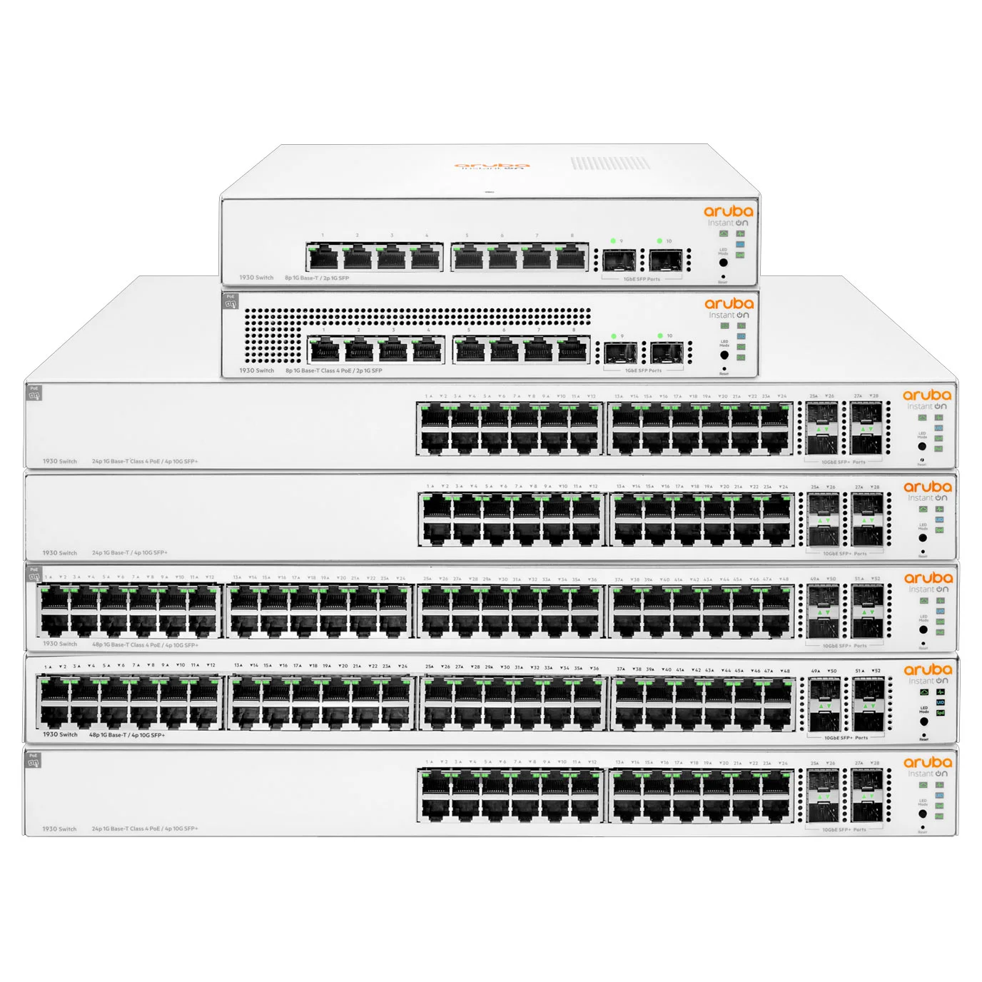 Switch manageable 24 Ports PoE 10/100/1000 + 4 SFP+ image 0