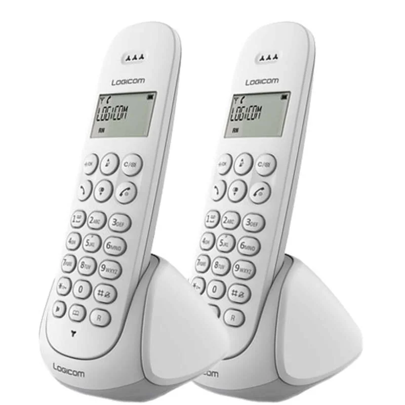 Téléphone Sans Fil Dect Logicom Duo 250 – Blanc