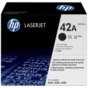 Toner LaserJet HP 42A Noir Original (Q5942A)