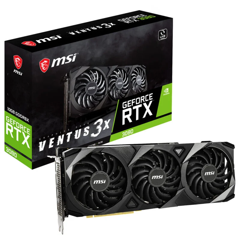 Carte Graphique Msi Geforce Rtx 3080 Ventus 3X 10Go Oc