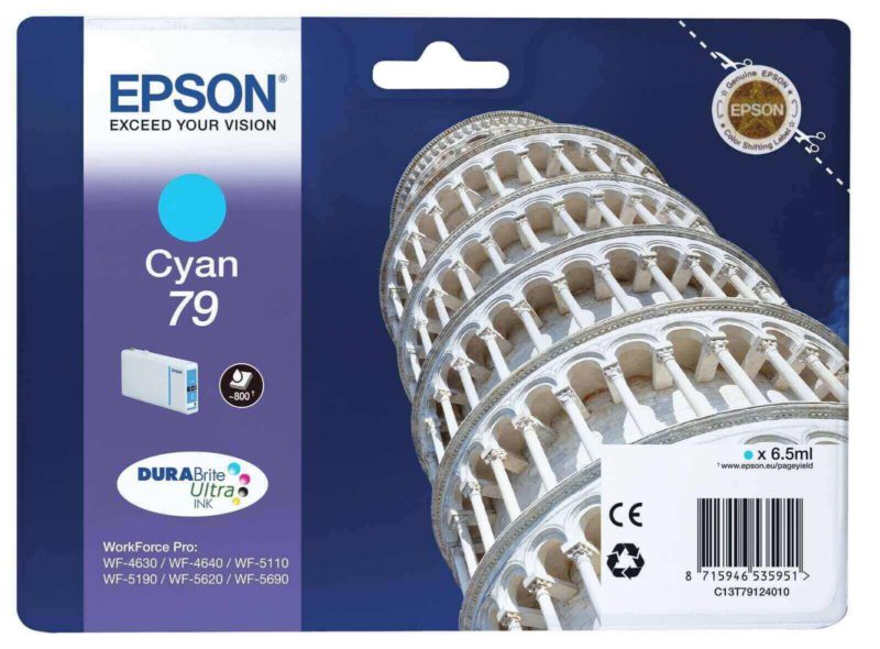 Cartouche Jet D’encre Epson T7912 Cyan Original