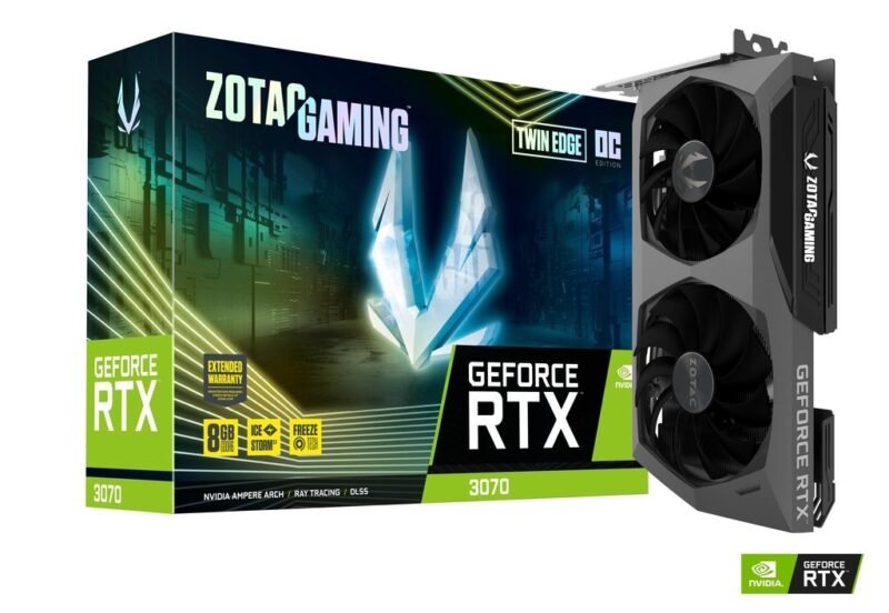 CARTE GRAPHIQUE ZOTAC GEFORCE RTX 3070 TWIN EDGE OC 8Go