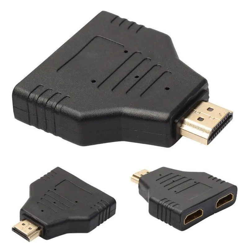 Adaptateur Hdmi Male Vers 2 Ports Hdmi Femelle
