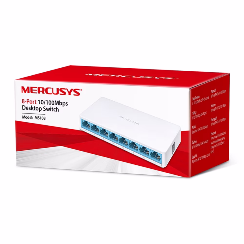 Switch Mercusys Tp-Link 8 Ports 10/100 (Ms108)