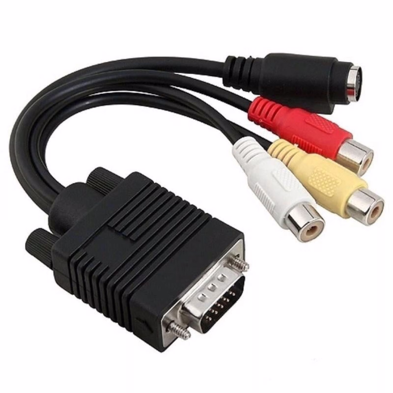 Adaptateur Vga Femelle Vers 3 Rca
