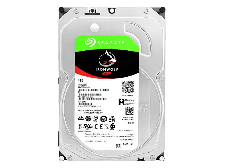 Disque Dur Interne Nas Seagate 4To 3.5 Ironwolf (St4000Vn006) 2 Disque Dur Interne Nas Seagate 4To Ironwolf