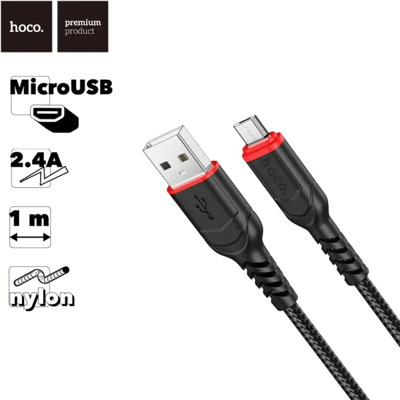 Câble Hoco X59 Usb Vers Micro Usb 2.4A 1M