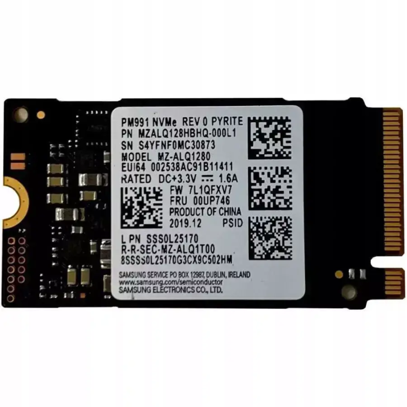 Disque Ssd Samsung Pm991 Nvme M.2 2242 128 Go