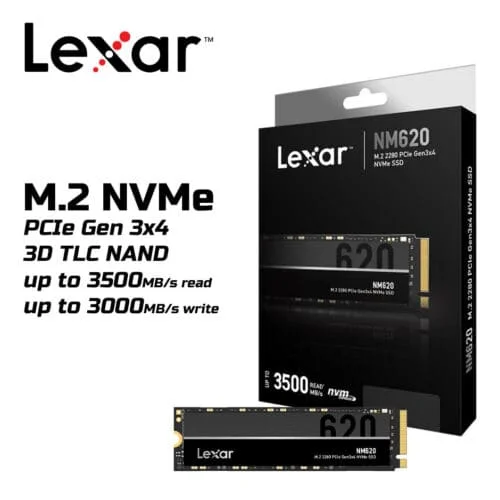LEXAR NM610 SSD M.2 2280 NVME PCIe Capacité 250 Go