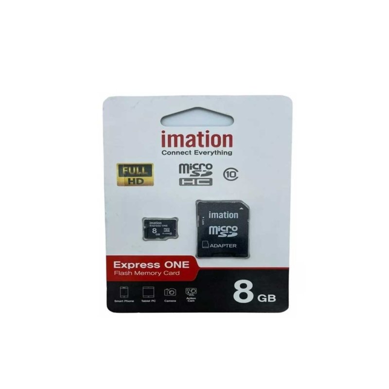 Carte Mémoire Micro Sd 8Go + Adaptateur Imation