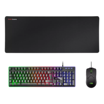 Pack Gamer Clavier Souris et Tapis XXL MARSGAMING (MCPXB)