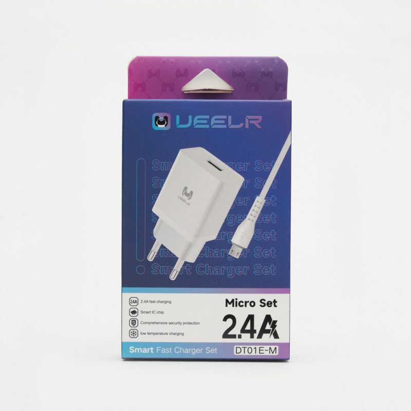 Chargeur Ueelr 2.4A Micro Usb (Dt01E-M)