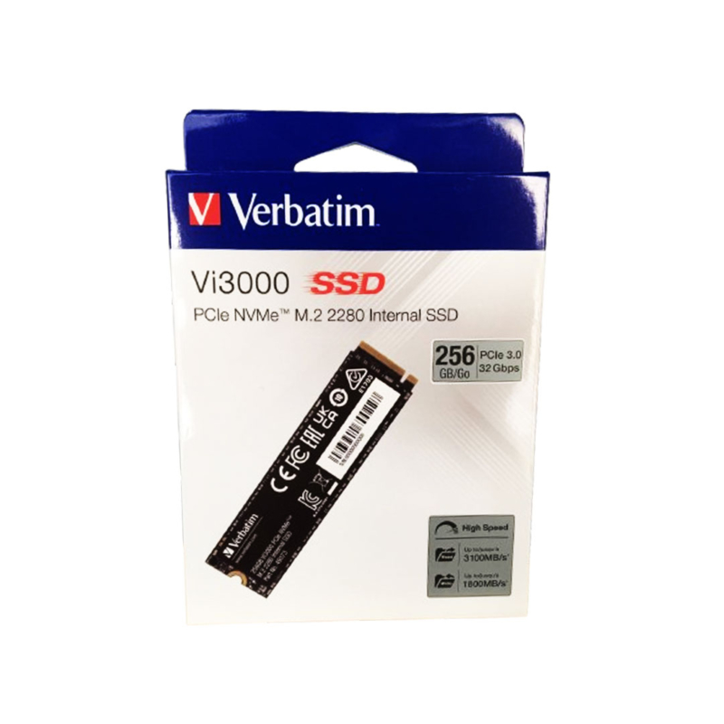 Disque Ssd Verbatim Vi3000 256 Go Nvme Pcie M.2