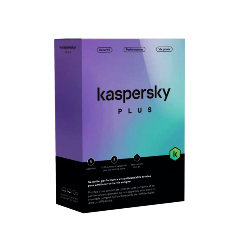 Antivirus Kaspersky Plus 10 Postes 1 Un An