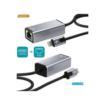 Adaptateur Lightning vers Ethernet RJ45 + Charge