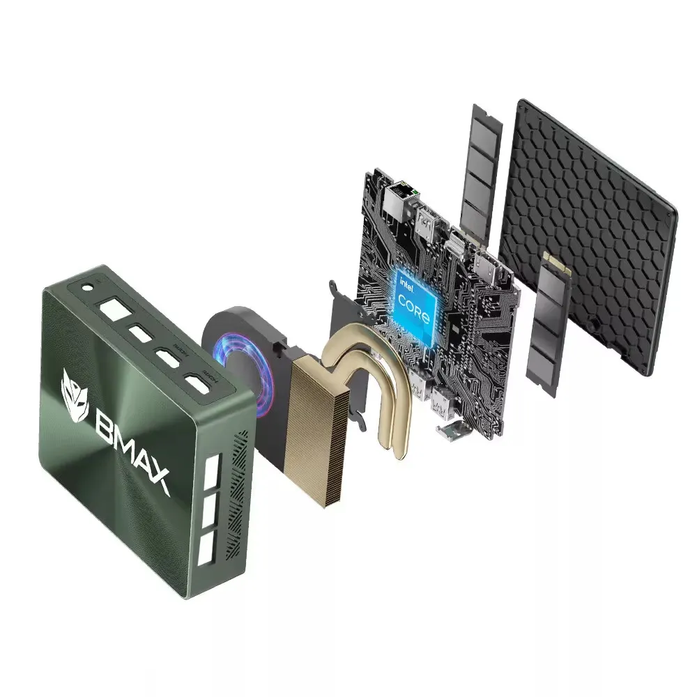 Mini Pc Bmax B6 Power Intel I7-1060Ng7 16Go Lpddr4 1To Ssd Vert 5 19097
