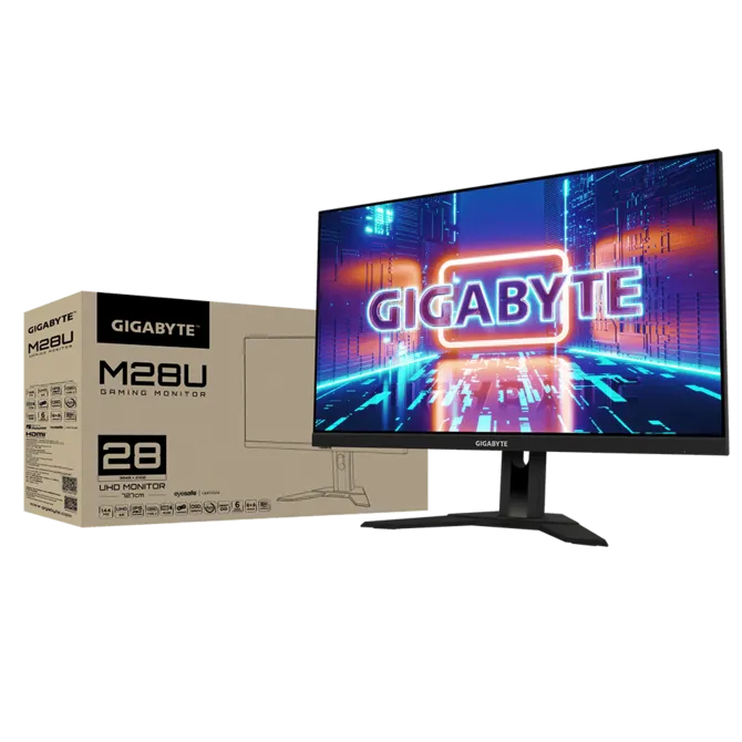 Ecran Gaming 28” Gigabyte M28U Qhd Ss Ips 144Hz Noir 5 670 (15)