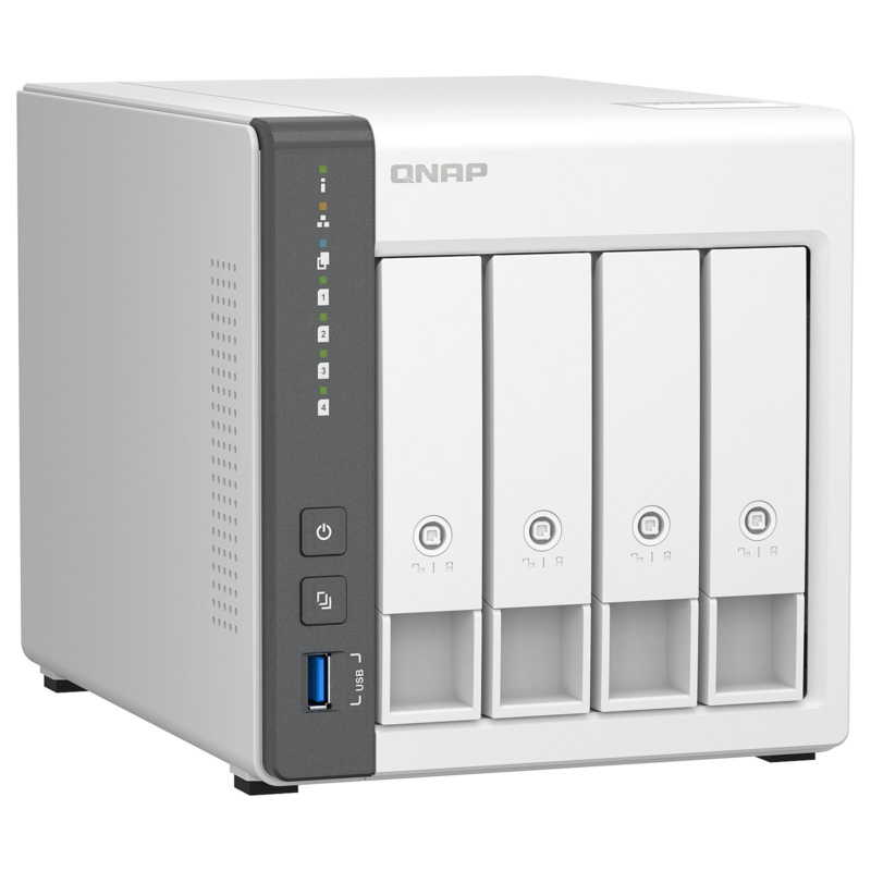 Serveur Nas Qnap Quad-Core Arm Cortex-A55 (Ts-433-4G)