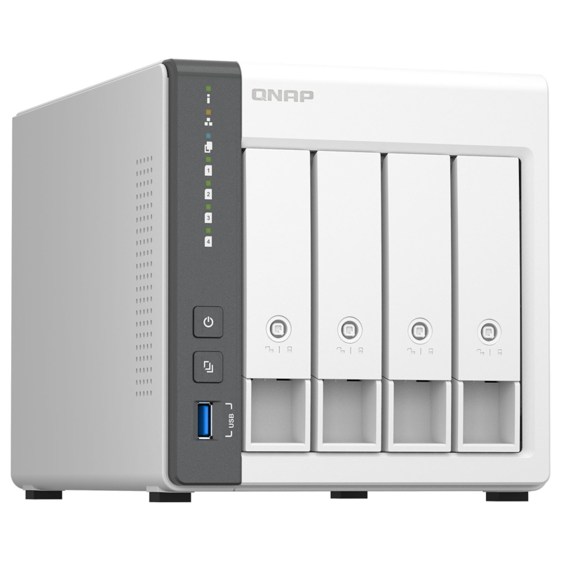 Serveur Nas Qnap Quad-Core Arm Cortex-A55 (Ts-433-4G)