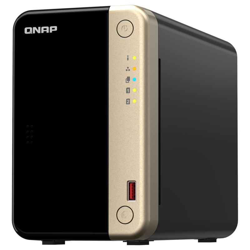 Serveur Nas Qnap 2 Baies Avec 8 Go N5095 (Ts-264-8G)