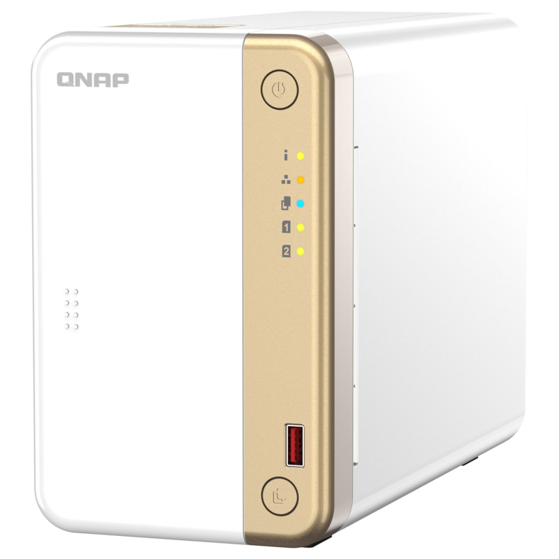 Serveur Nas Qnap 2 Baies Avec 4 G Dual-Core N4505 (Ts-262-4G)