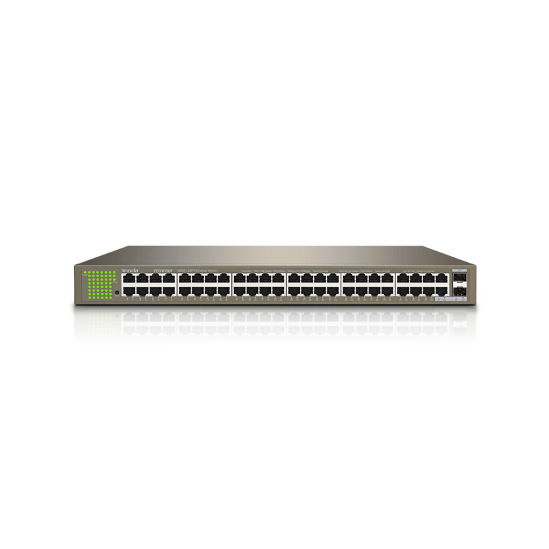 Switch Tenda 48 Ports 10/100/1000 Mbps &Amp; 2 Sfp (Teg1050F)