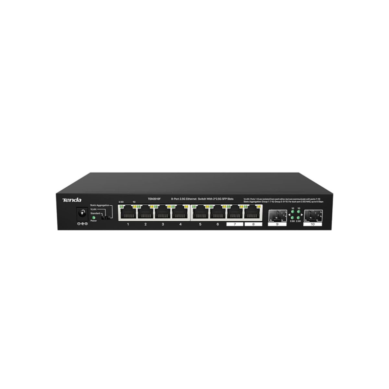 Switch Tenda 8 Ports 2.5G Ethernet (Tem2010F)