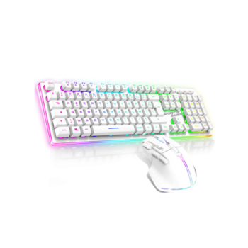 Pack Gaming Clavier et Souris Spirit Of Gamer ULT600 RGB Blanc