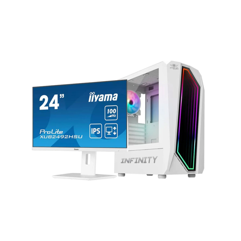 Pc De Bureau Spirit Of Gamer I5 10È Gén 8Go 256Go Ssd Rtx 3050 Rgb